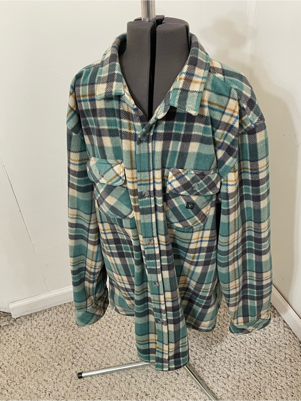 VISSLA Fleece Button Up Shirt